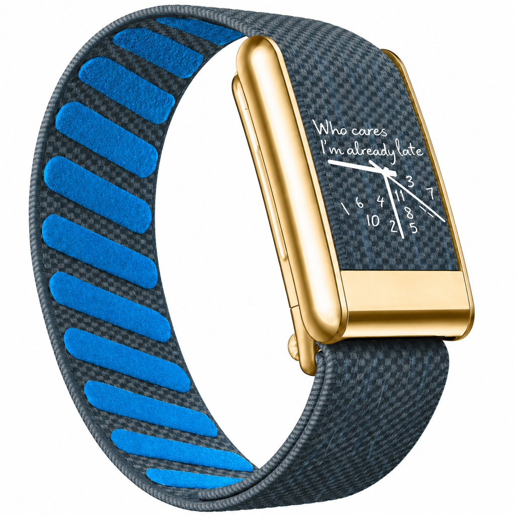 Luxeband Vantage Gold — Electric Blue